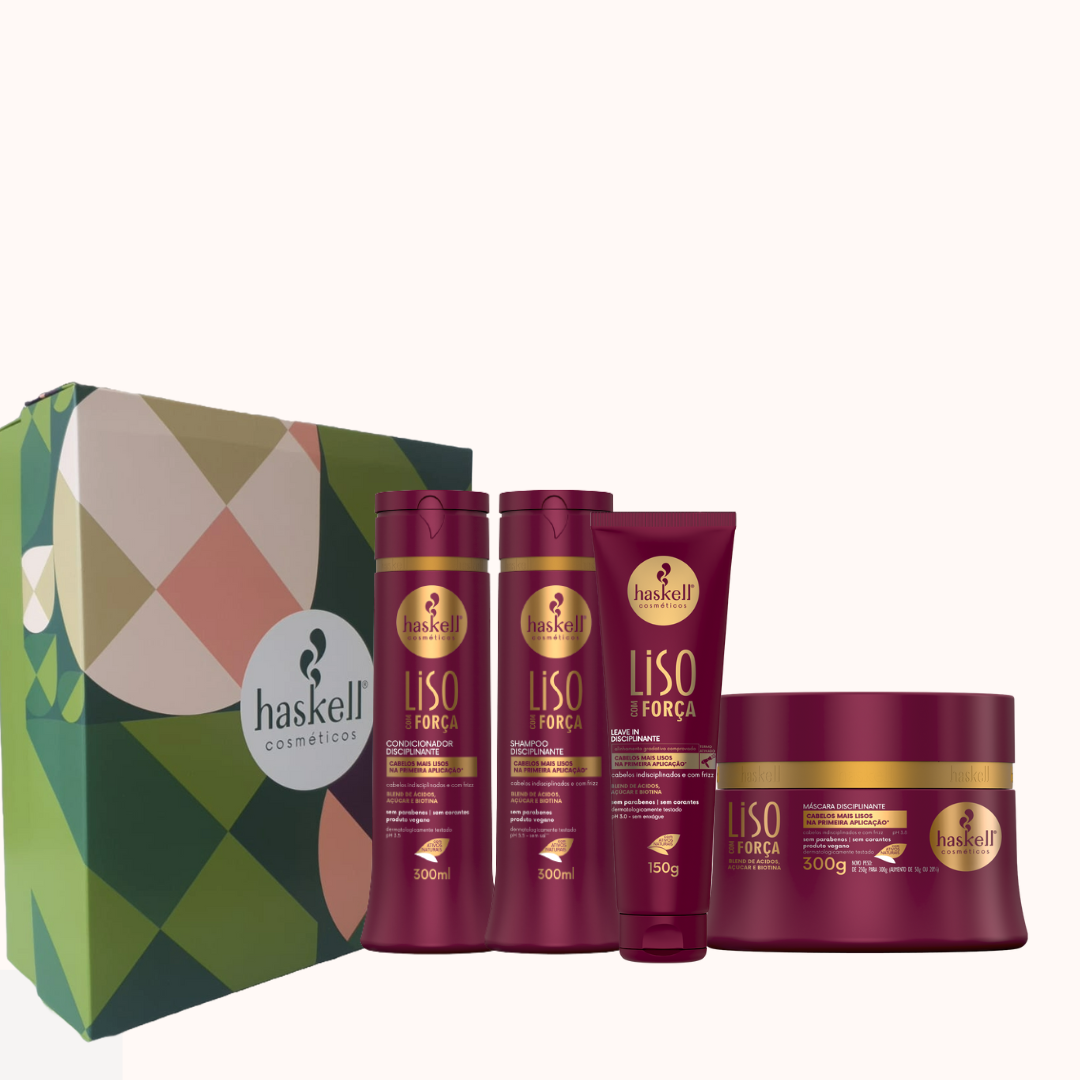 Set Liso Com Força – Rutina Completa Antifrizz y Alisado Natural + Regalo
