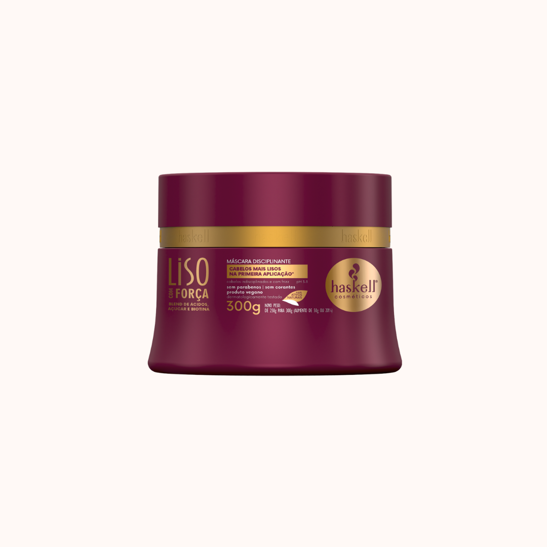 Mascarilla Liso com Força 300 g-Liso potenciado, fibra alineada y frizz bajo control.