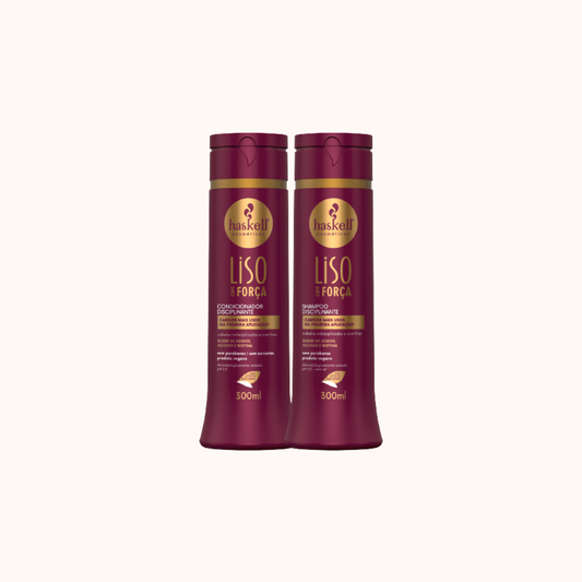 Shampoo + Acondicionador Liso Com Força 300 ml (cada uno)