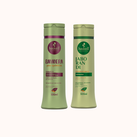 Dúo Shampoo Bananeira 300ml + Acondicionador Jaborandi 300ml